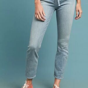 MOTHER Light Blue Ankle Jeans